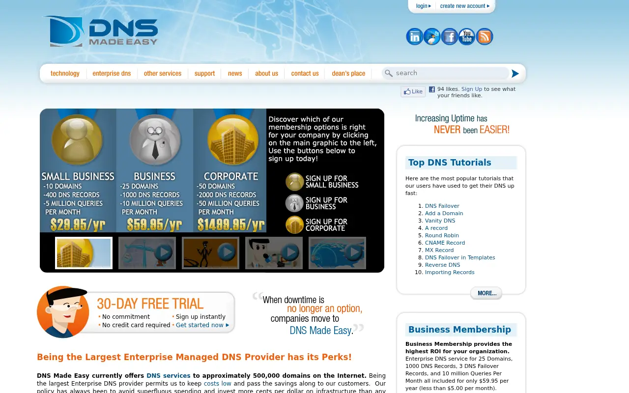 dnsmadeeasy.com on June 29, 2011