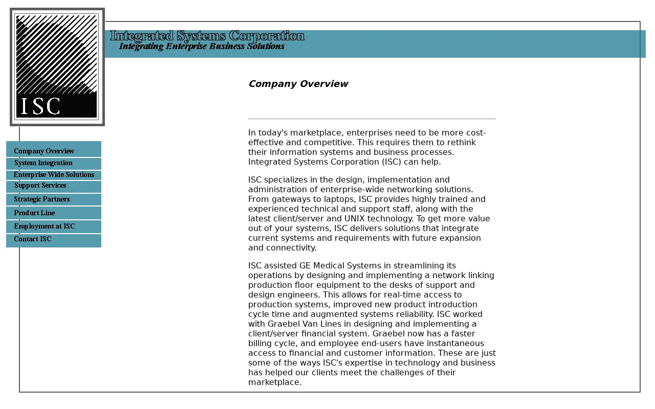 iscorp.com in 1998