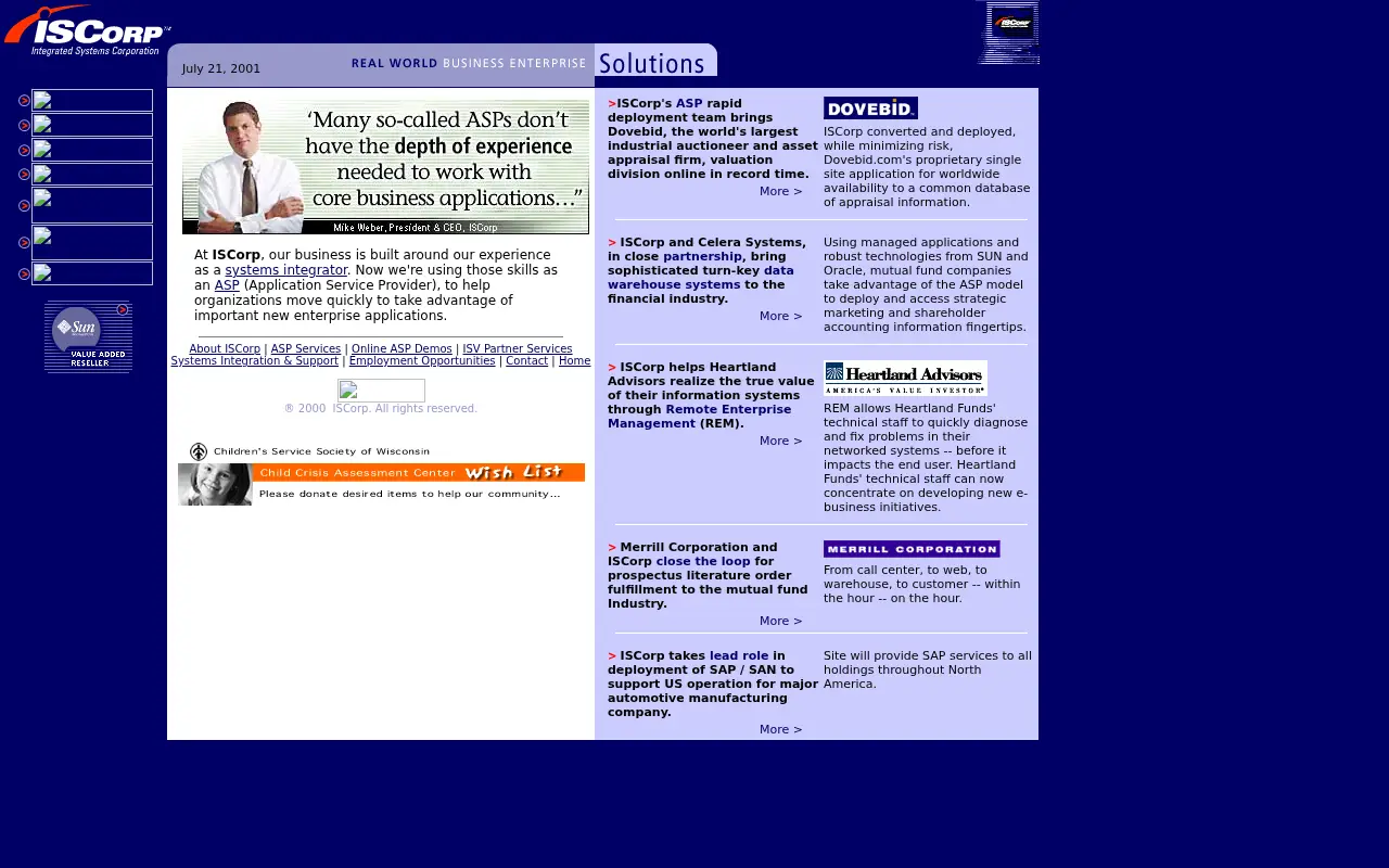 iscorp.com in 2001