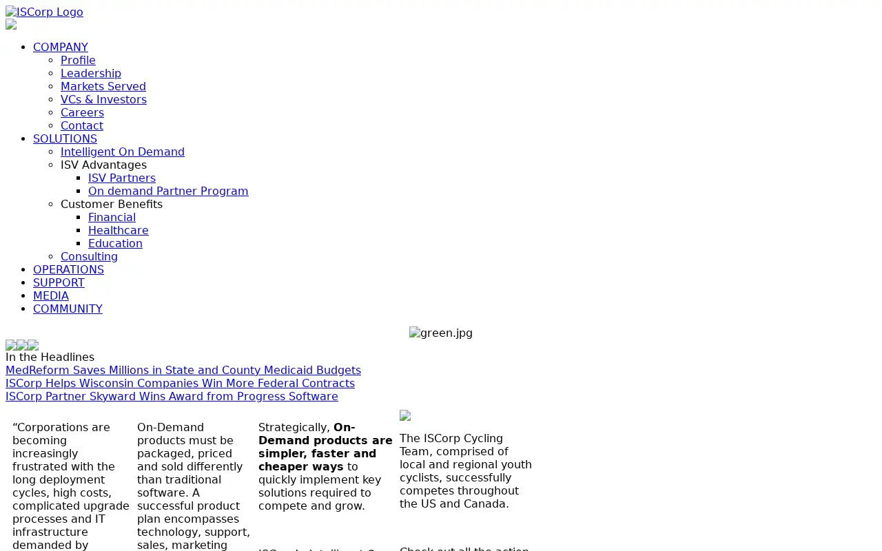 iscorp.com on July 30, 2010
