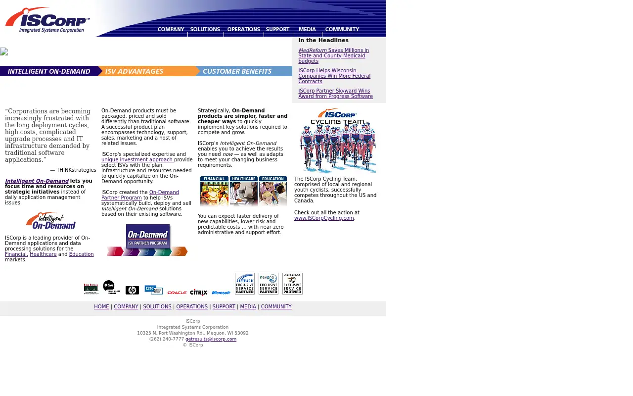 iscorp.com in 2012