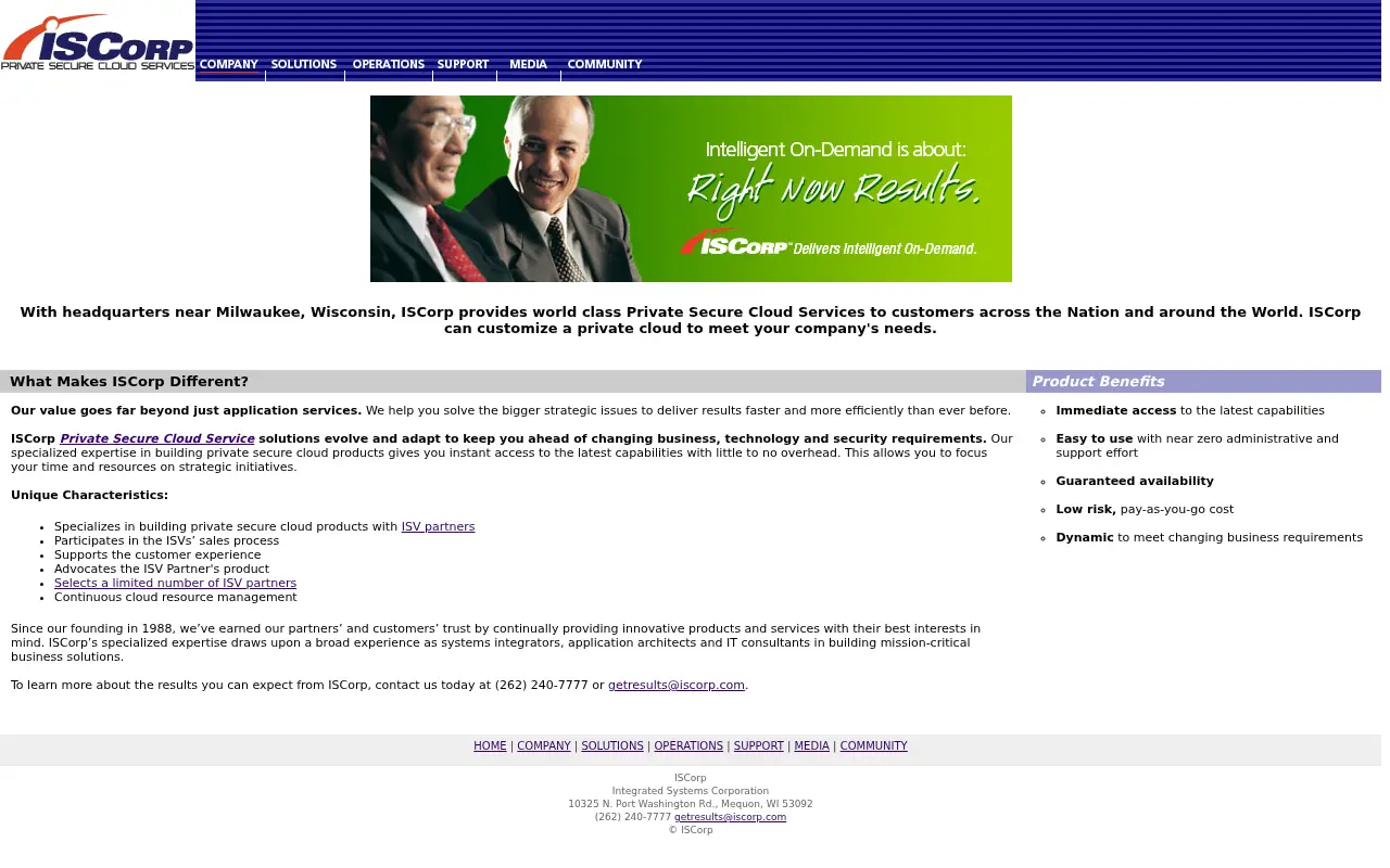 iscorp.com in 2015