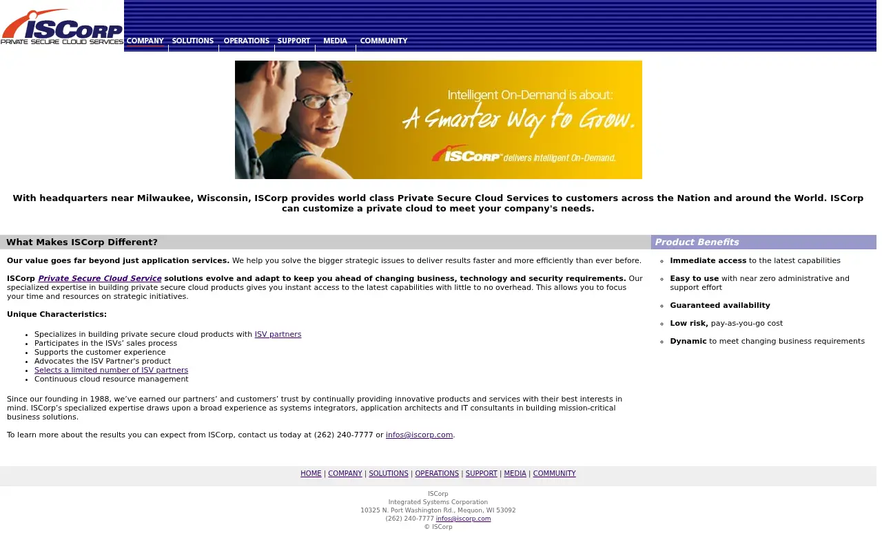 iscorp.com in 2016