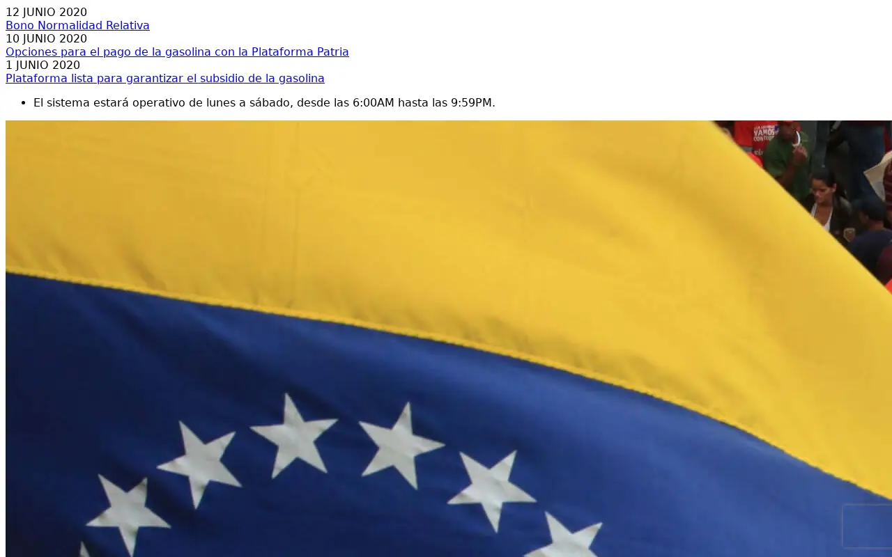 patria.org.ve in 2020