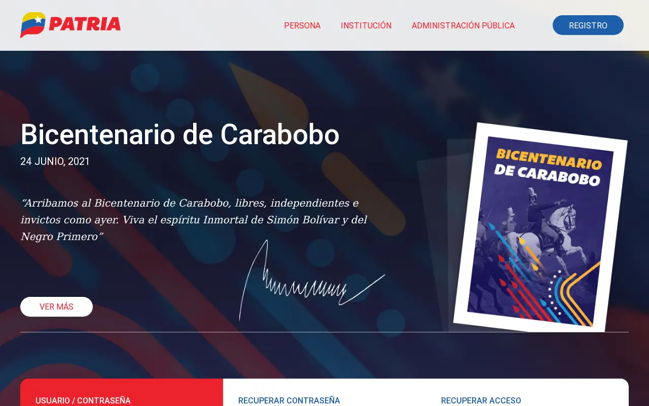 patria.org.ve in 2021