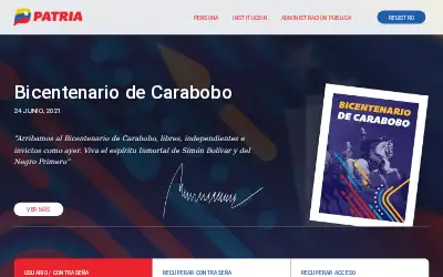 patria.org.ve in 2021