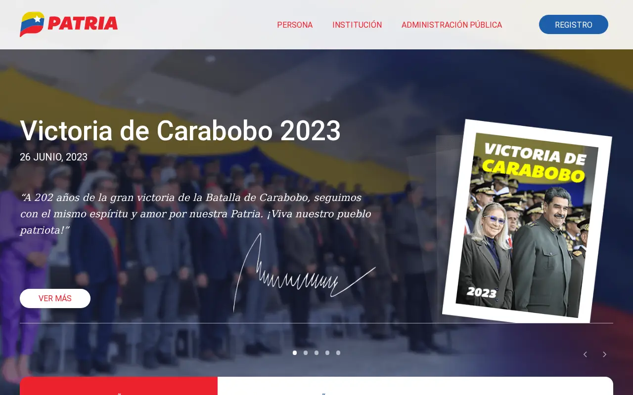 patria.org.ve in 2023
