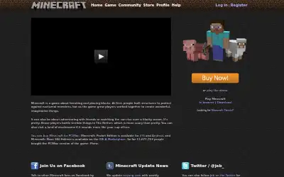 minecraft.net in 2013