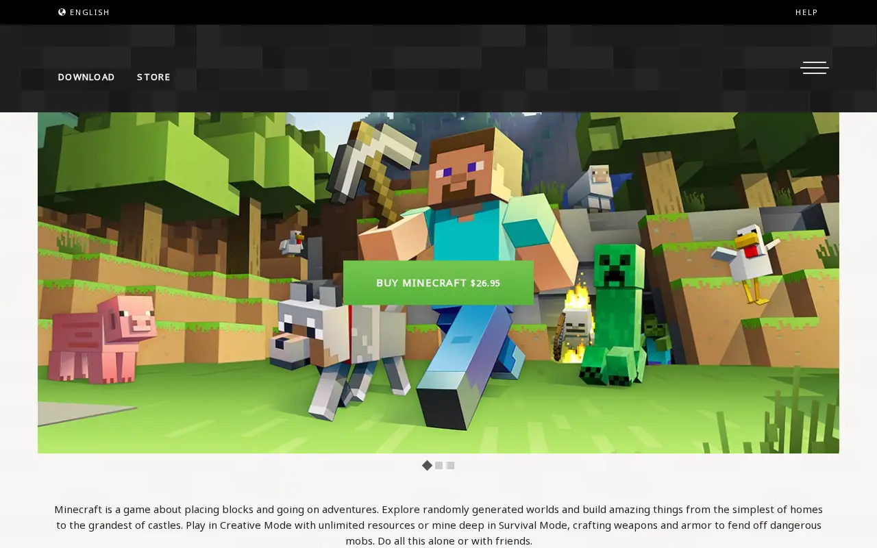 minecraft.net on July 1, 2016