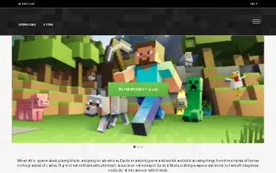 minecraft.net in 2016