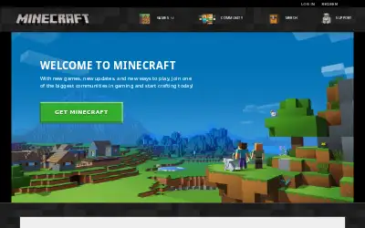 minecraft.net in 2021