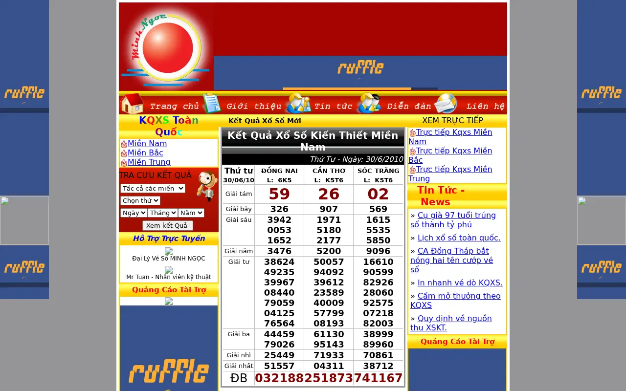 minhngoc.net.vn in 2010