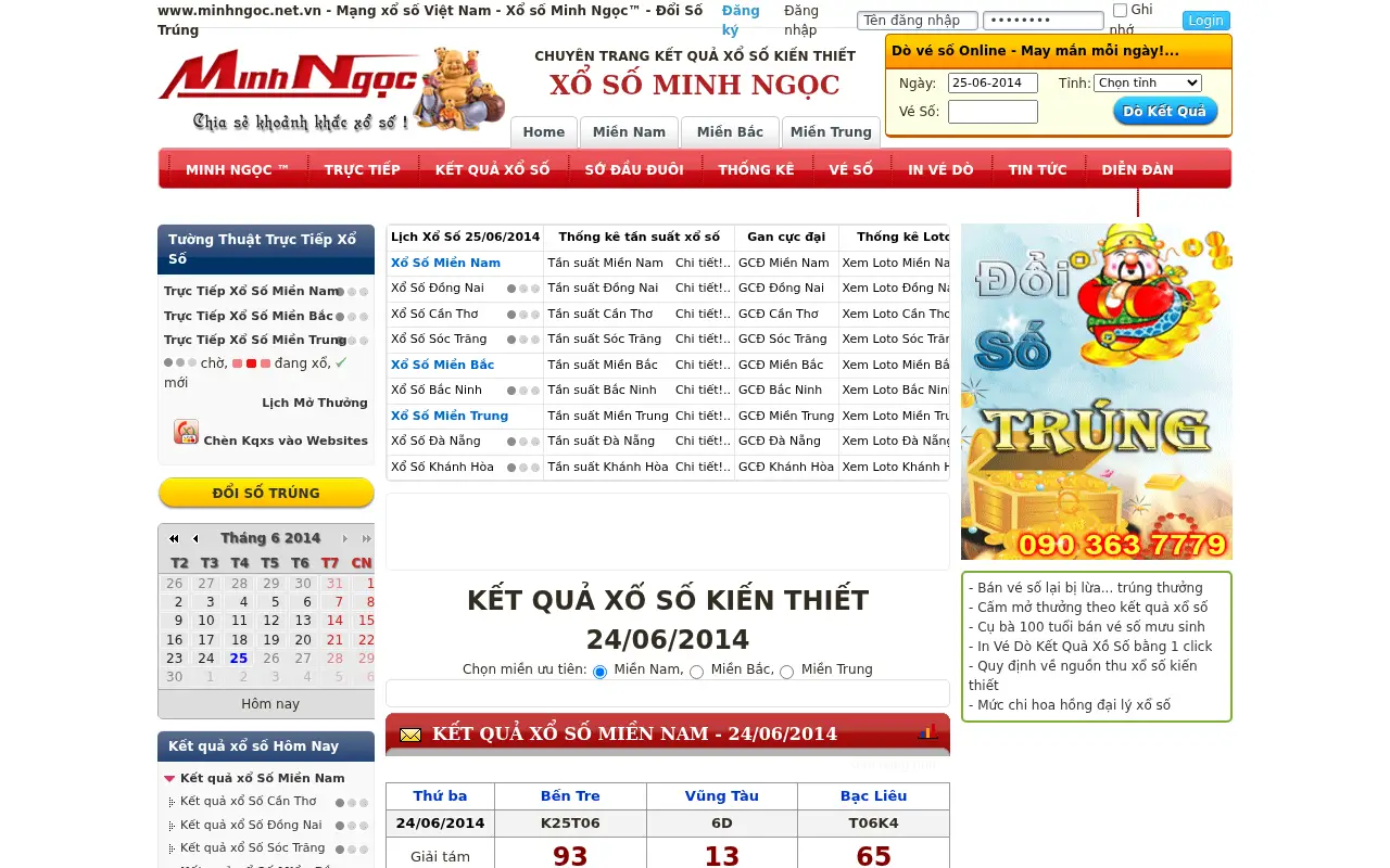 minhngoc.net.vn in 2014