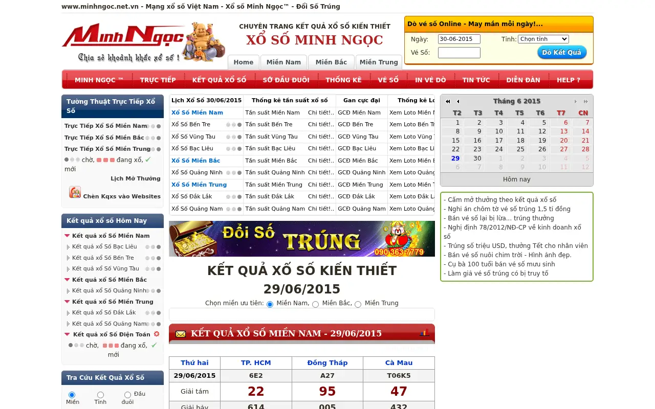 minhngoc.net.vn in 2015
