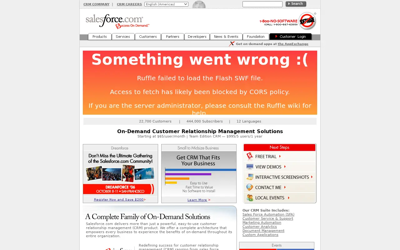 salesforce.com on July 3, 2006