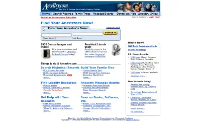 ancestry.com in 2002