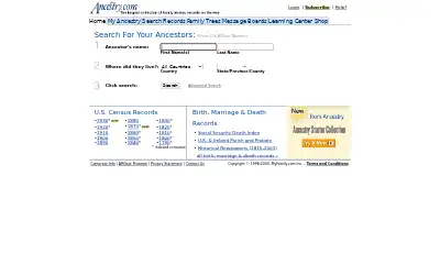 ancestry.com in 2003