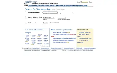 ancestry.com in 2004