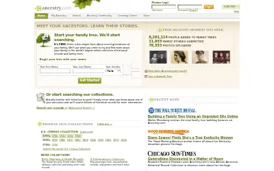 ancestry.com in 2007