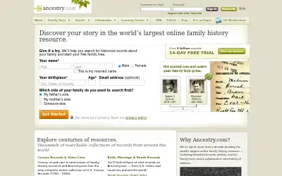 ancestry.com in 2011