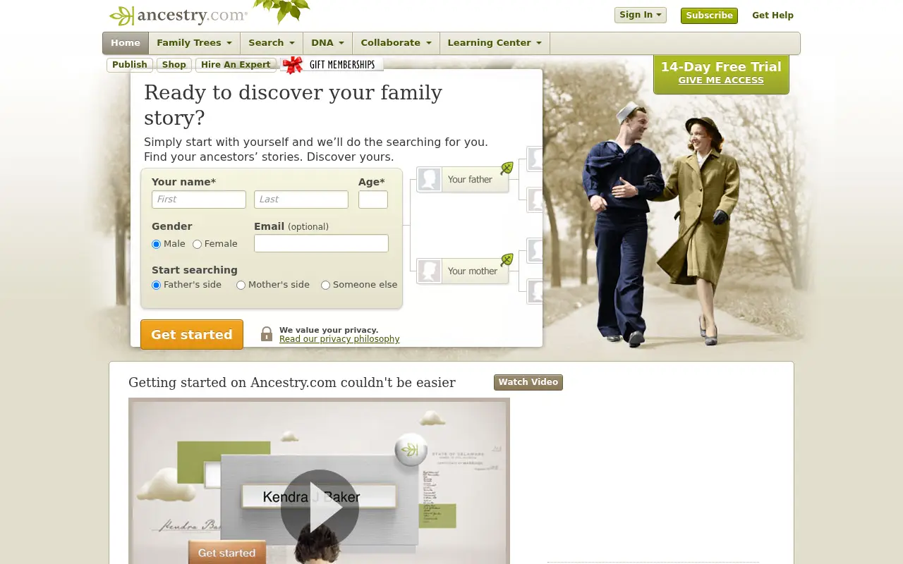 ancestry.com in 2013