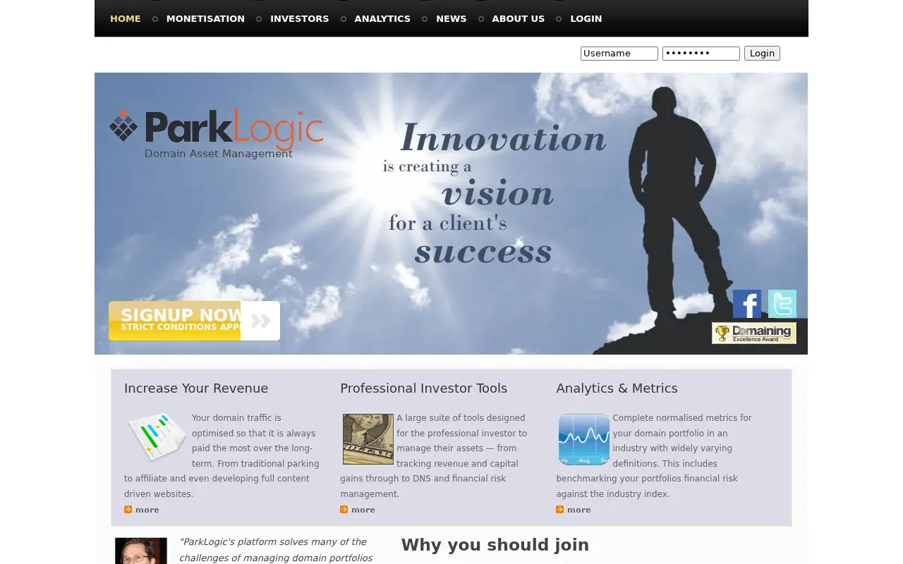 parklogic.com in 2014