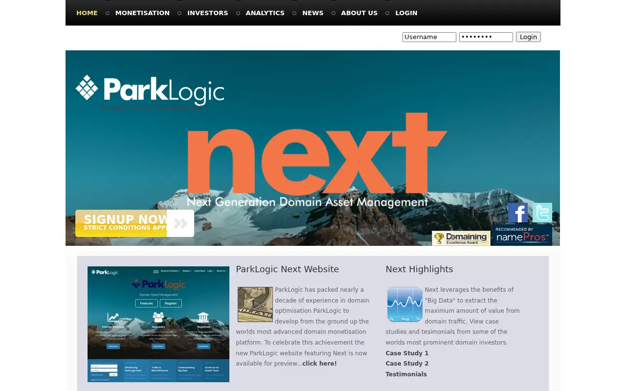 parklogic.com in 2017