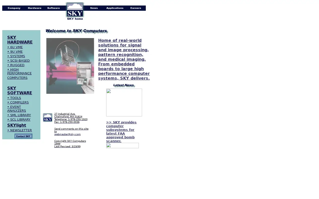 sky.com in 1999