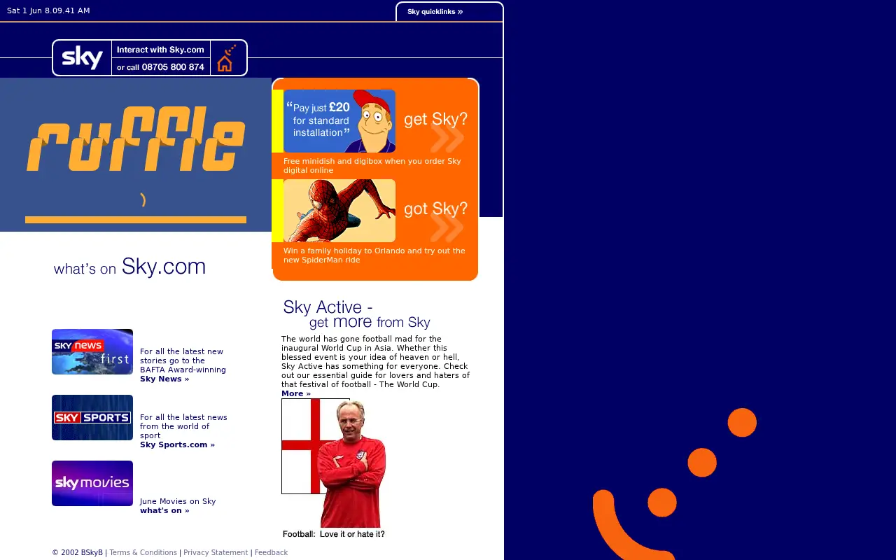 sky.com in 2002