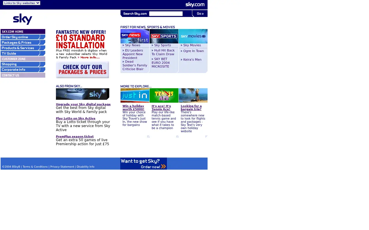 sky.com in 2004