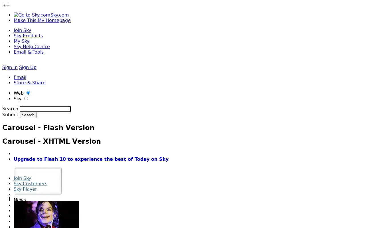 sky.com in 2009