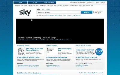 sky.com in 2011