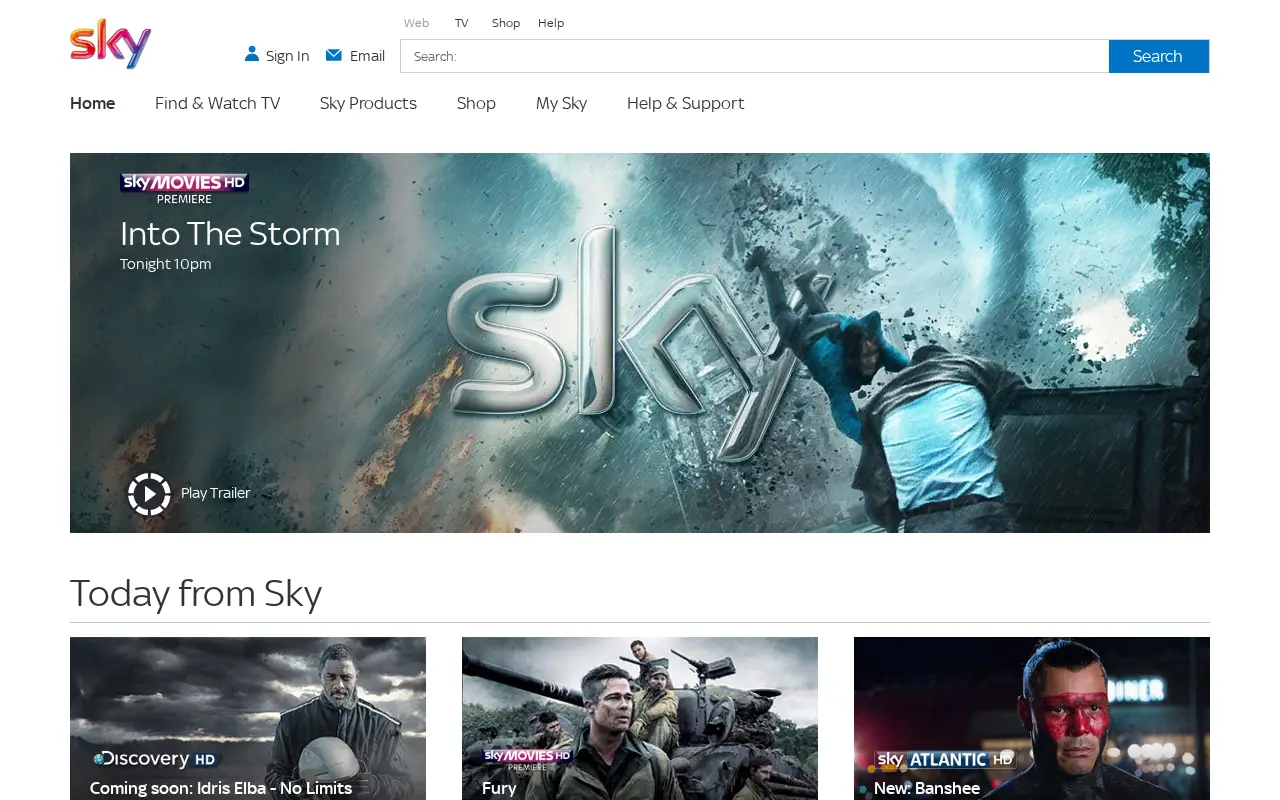 sky.com in 2015