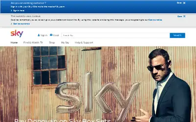 sky.com in 2016