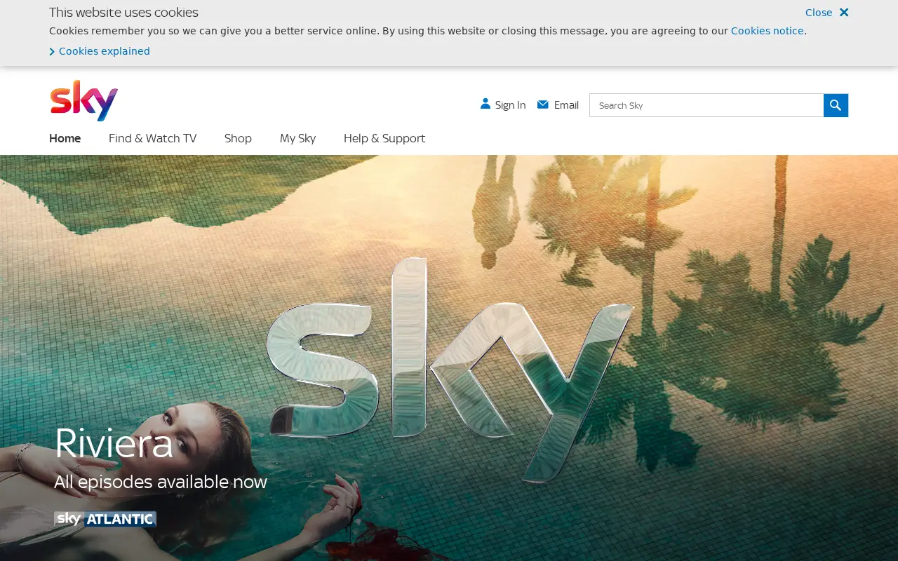 sky.com in 2017