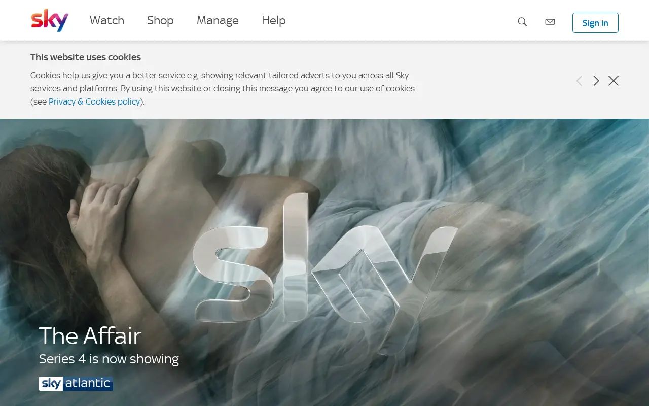 sky.com in 2018