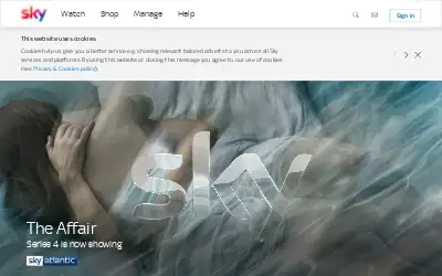 sky.com in 2018