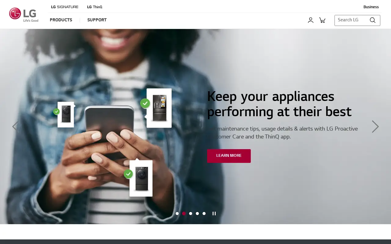 lg.com in 2020