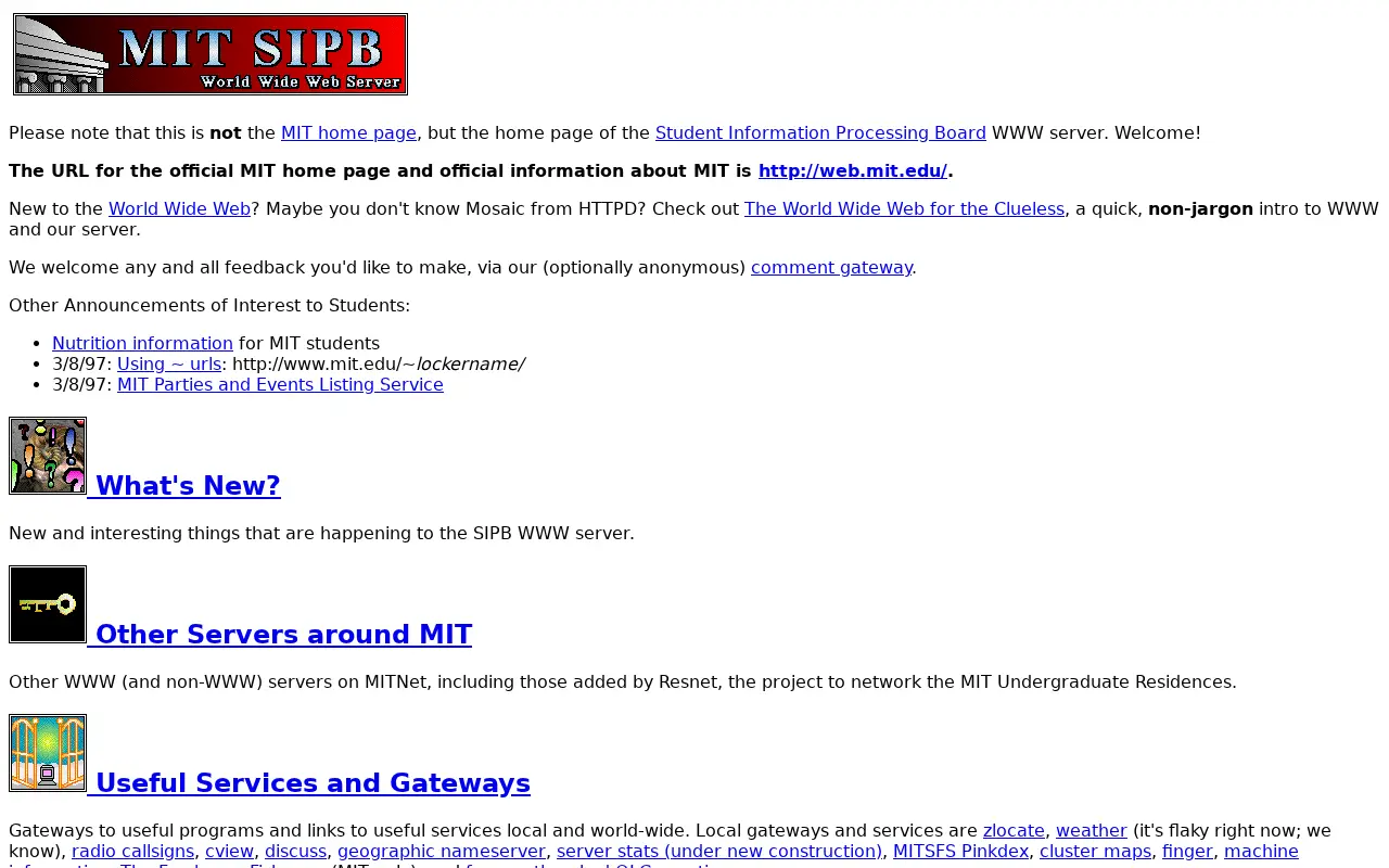 mit.edu in 1997