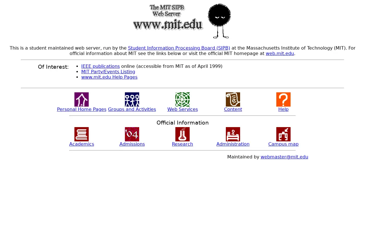 mit.edu in 1999