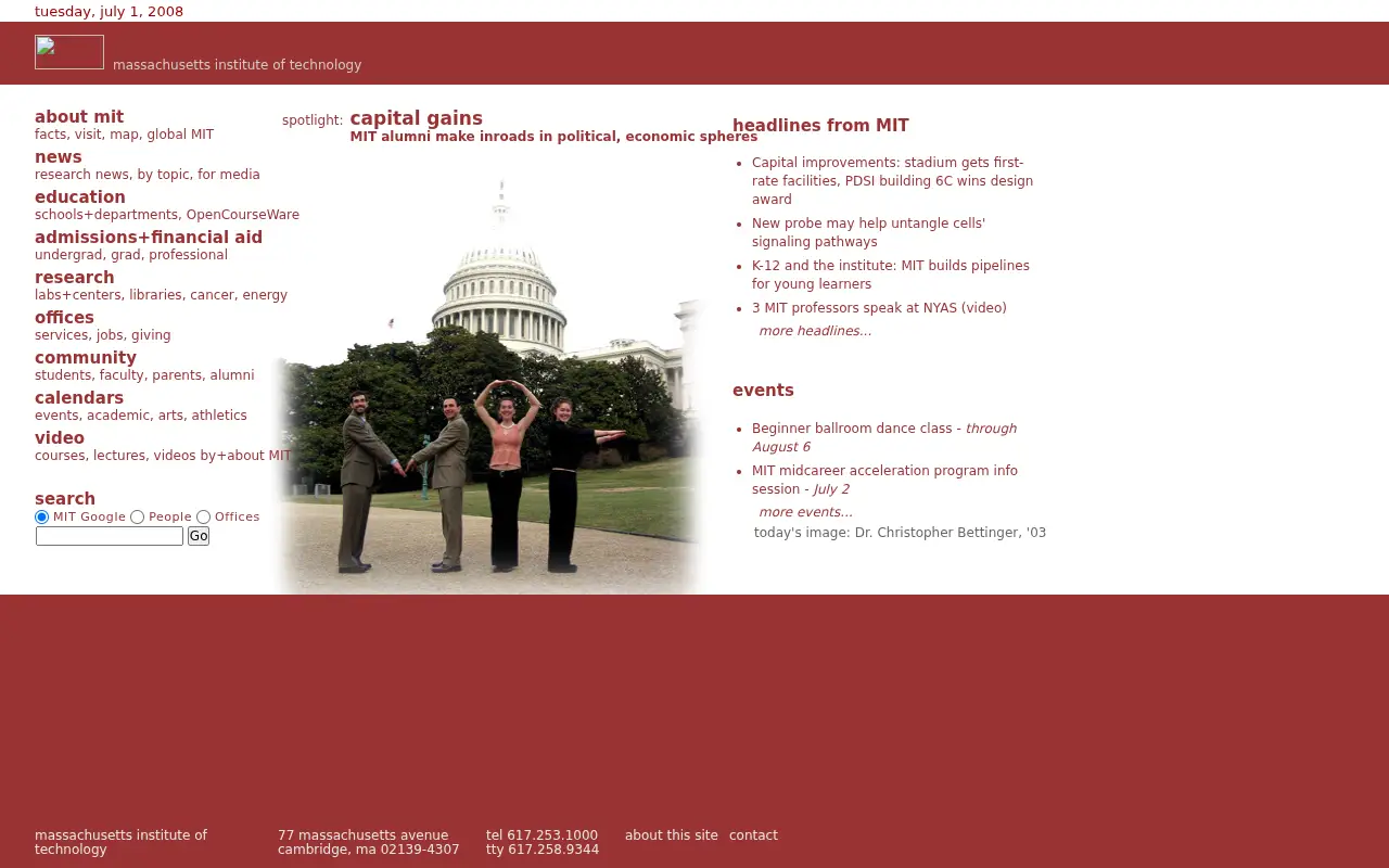 mit.edu in 2008