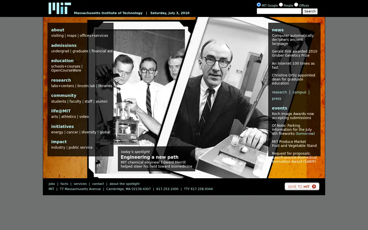 mit.edu in 2010