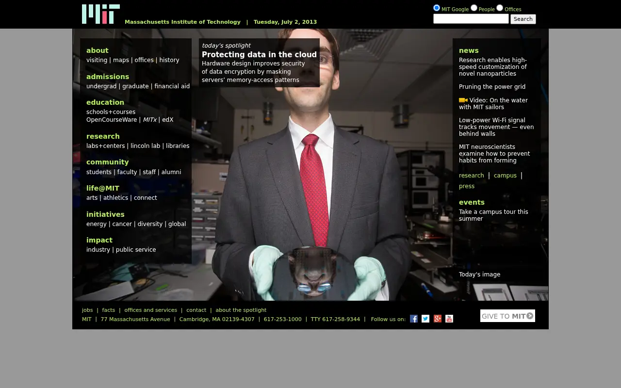 mit.edu in 2013