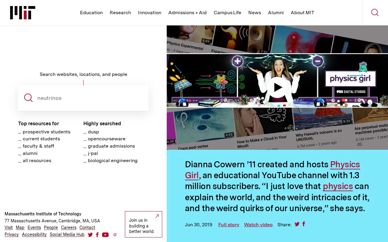 mit.edu in 2019