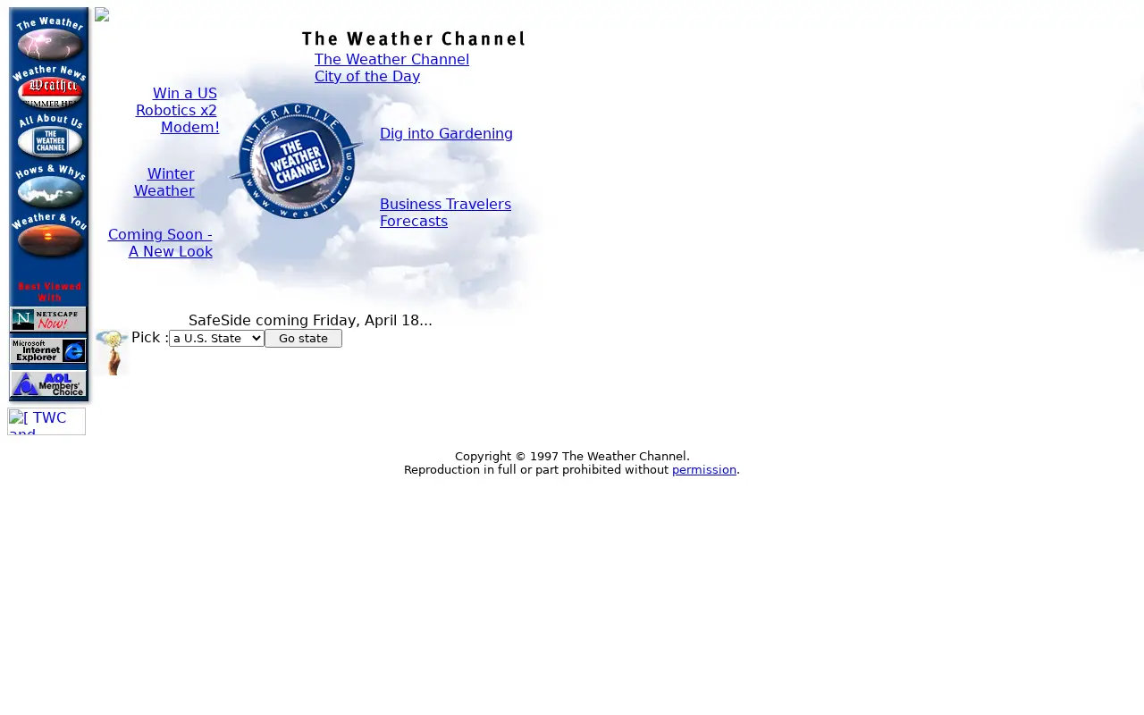 weather.com in 1997