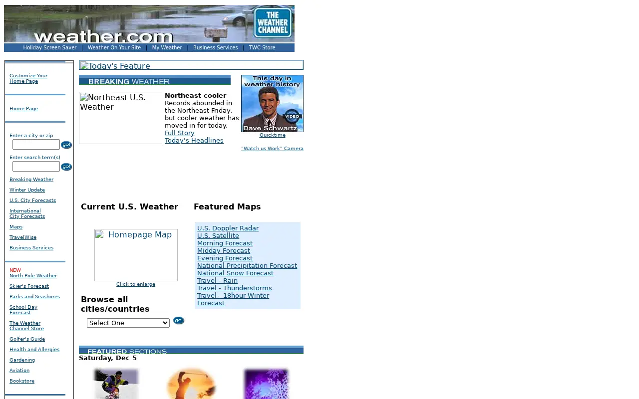 weather.com in 1998