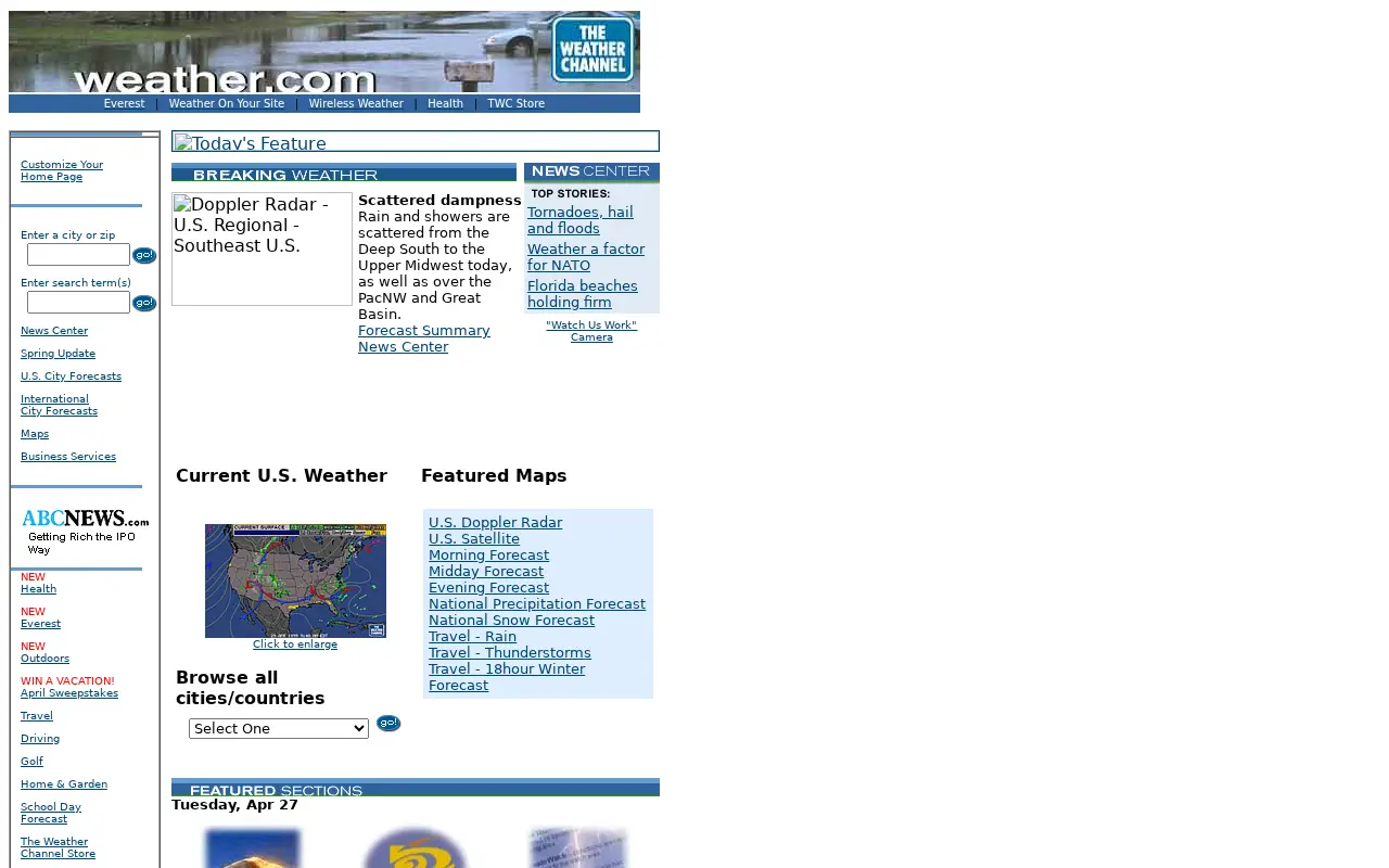 weather.com in 1999