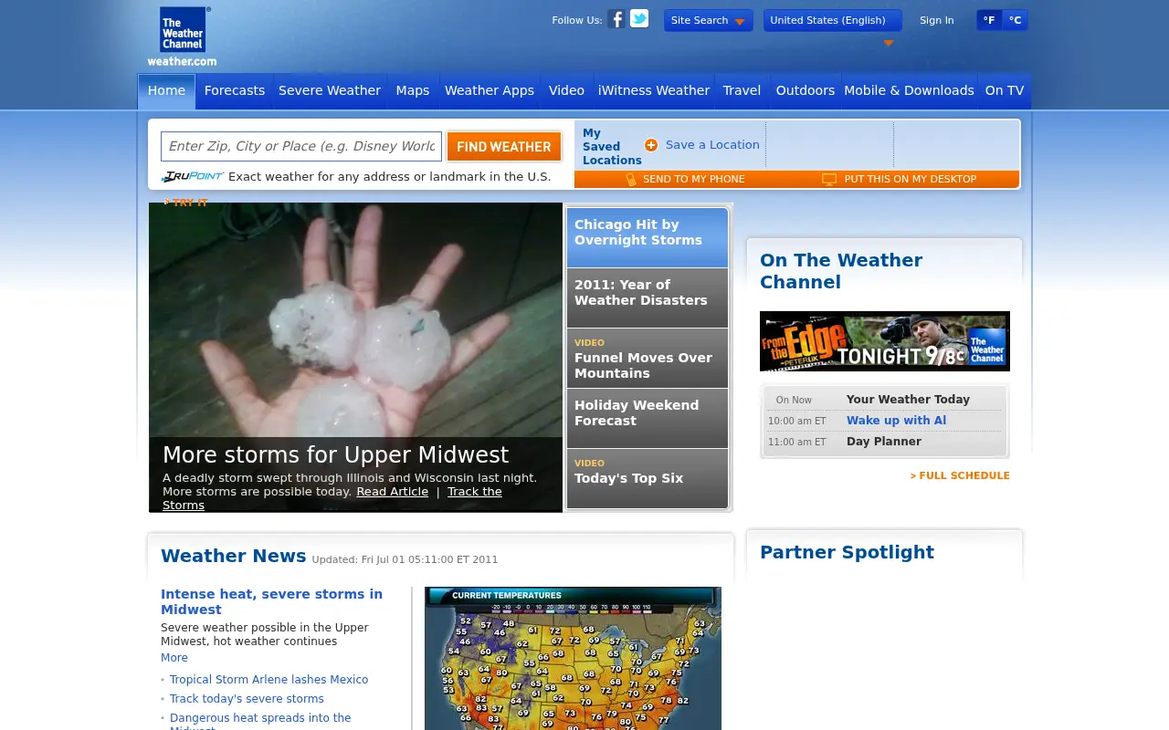 weather.com in 2011