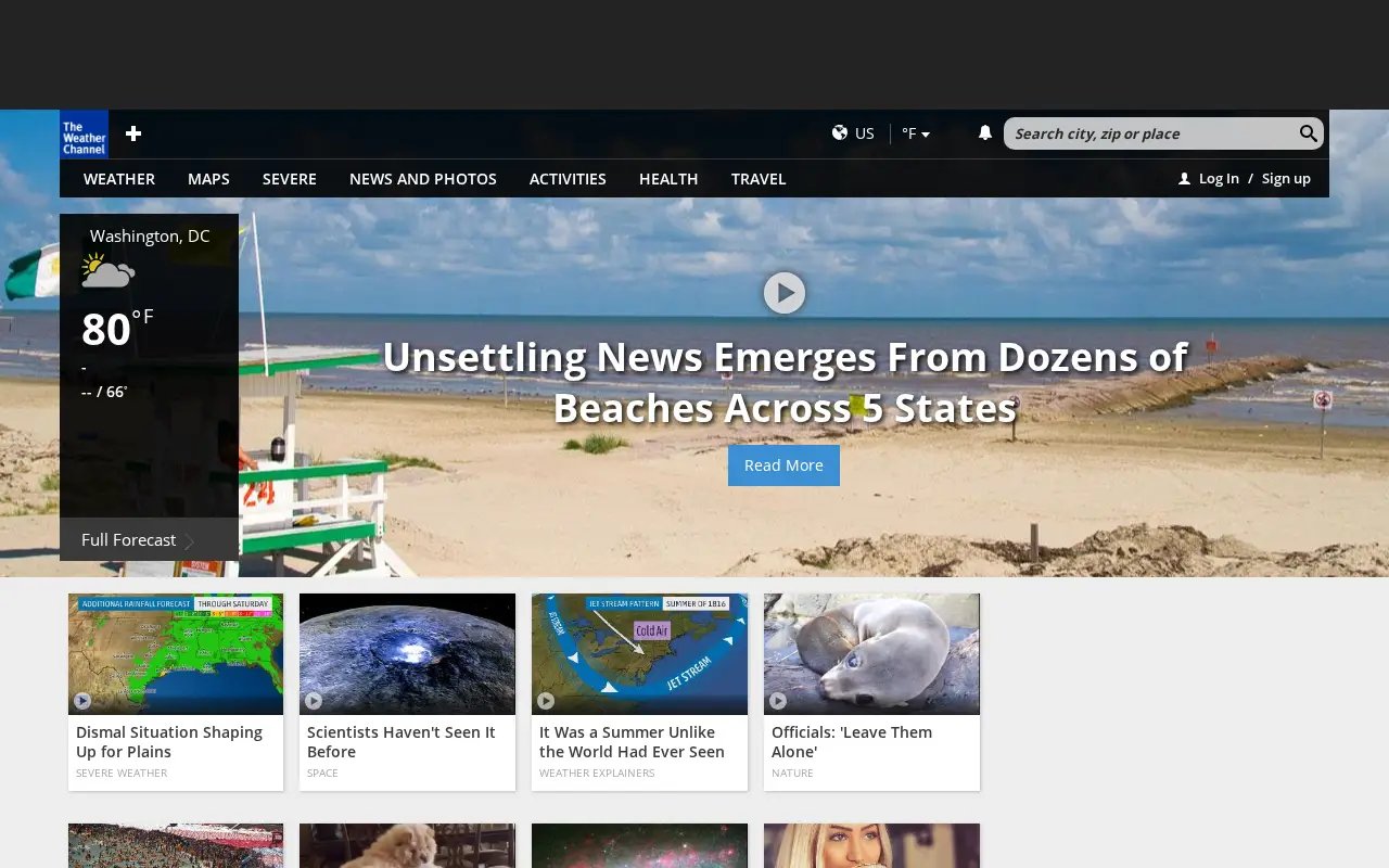 weather.com in 2016