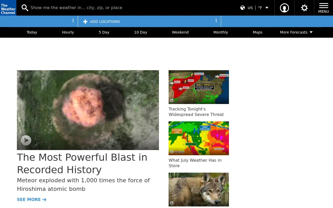 weather.com in 2018